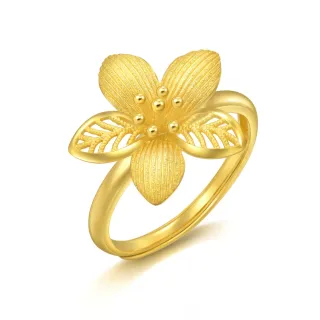 點睛品 桃花 婚嫁黃金耳環_計價黃金(一對) 歷史價格詳細信息