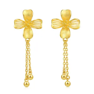 點睛品 一見傾星 18K金垂吊鑽石耳環 (一對) 歷史價格詳細信息