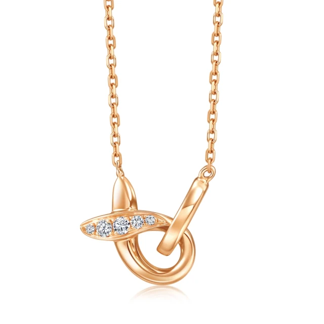 點睛品 比彼心 18K玫瑰金鑽石耳環(一對) 歷史價格詳細信息