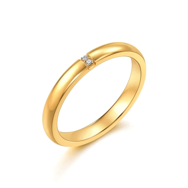 黃金女戒指 方形刻紋白鑽戒 9999純黃金戒指 | 晶漾金飾鑽石JingYang Jewelry 歷史價格詳細信息