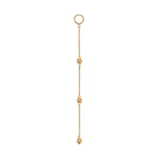 18K玫瑰金圓珠腳鍊 歷史價格詳細信息