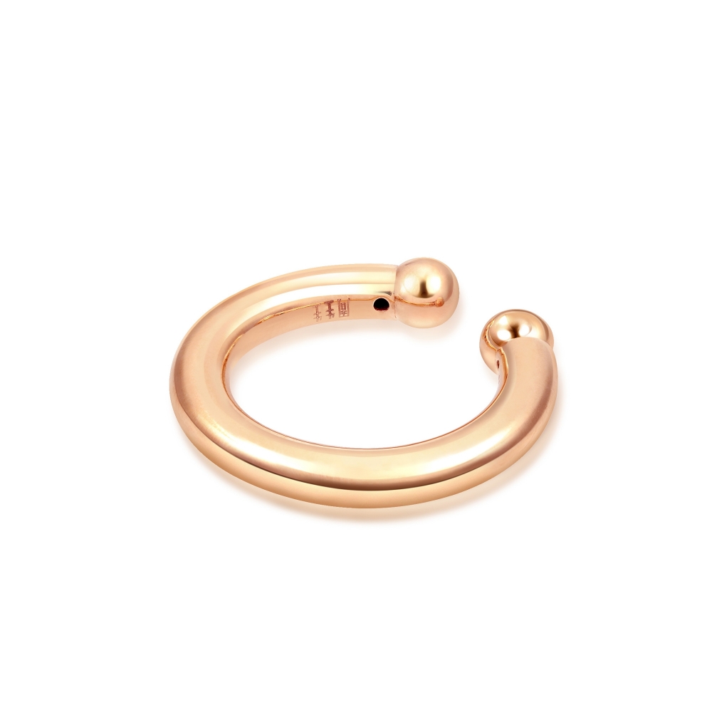 點睛品 Ear Play 18K玫瑰金極簡線條鑽石耳環/耳線 歷史價格詳細信息