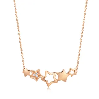 點睛品 愛情密語 閃耀圓舞曲 18K玫瑰金鑽石項鍊 歷史價格詳細信息