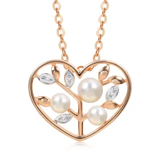 點睛品 La Pelle 18K玫瑰金愛滿屋珍珠鑽石項鍊 歷史價格詳細信息