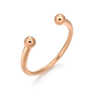 點睛品 Fingers Play 18K玫瑰金曲線造型戒指 歷史價格詳細信息