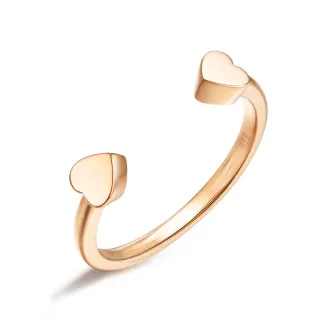 點睛品 Fingers Play 18K玫瑰金曲線造型戒指 歷史價格詳細信息