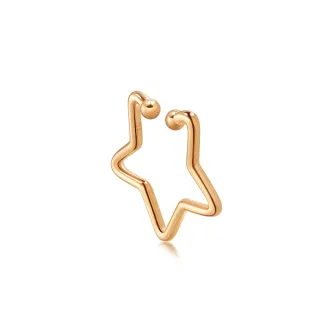 點睛品 Ear Play 18K玫瑰金極簡線條鑽石耳環/耳線 歷史價格詳細信息