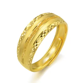 點睛品 極簡素雅 婚嫁黃金婚戒(男款)-計價黃金 歷史價格詳細信息