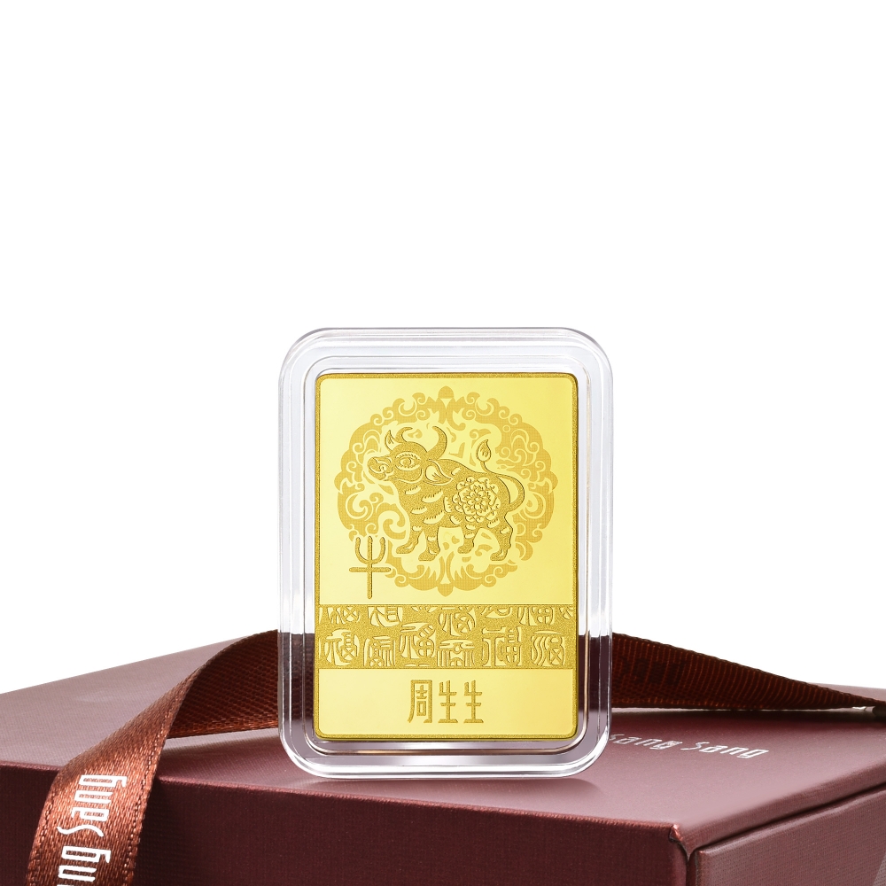 點睛品 金牛送福 吉祥金片(1.33錢)_計價黃金 歷史價格詳細信息