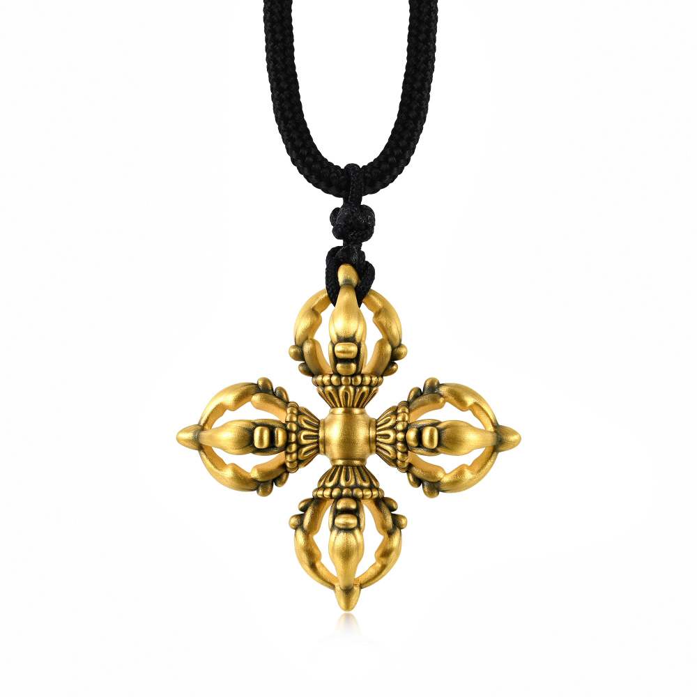 金剛杵黃金色戒指古法制作復古輕奢設計開口活口扳指男士指環潮流-哈囉好物 歷史價格詳細信息