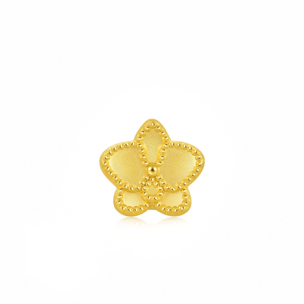 點睛品 蝴蝶蘭 黃金鑽石耳環 (一對) 歷史價格詳細信息