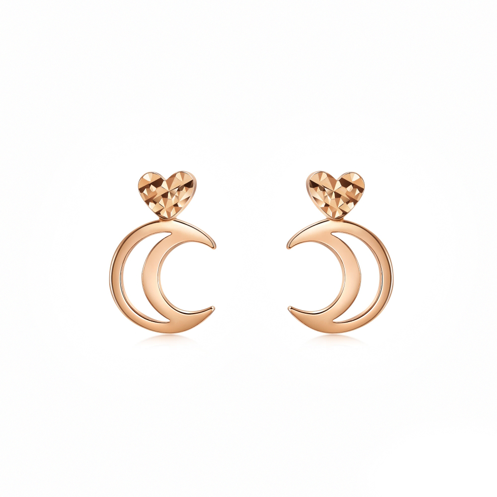 點睛品 浪漫蝴蝶結 黃金耳環(一對) 歷史價格詳細信息