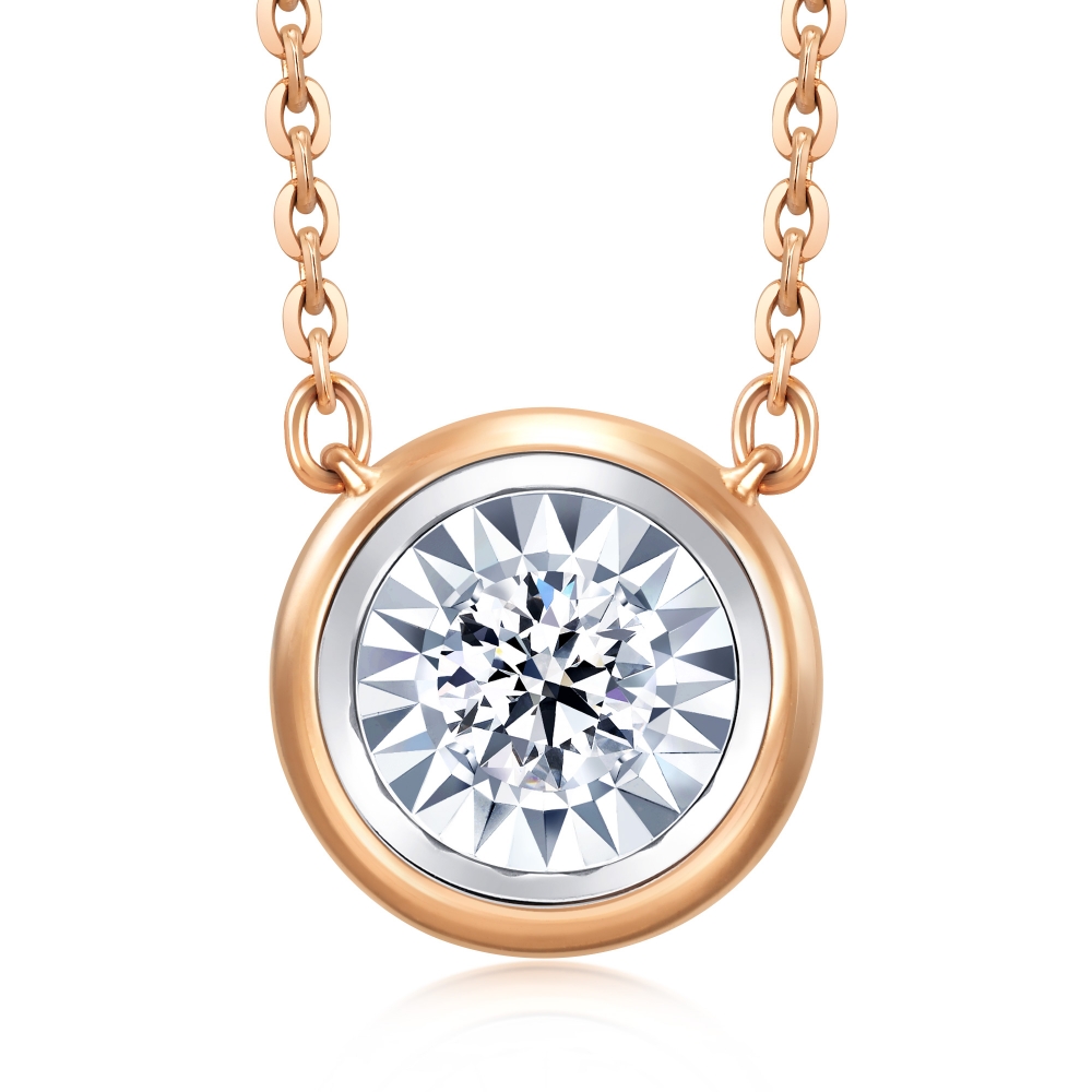 點睛品 Daily Luxe 炫幻星光 18K玫瑰金鑽石項鍊 歷史價格詳細信息