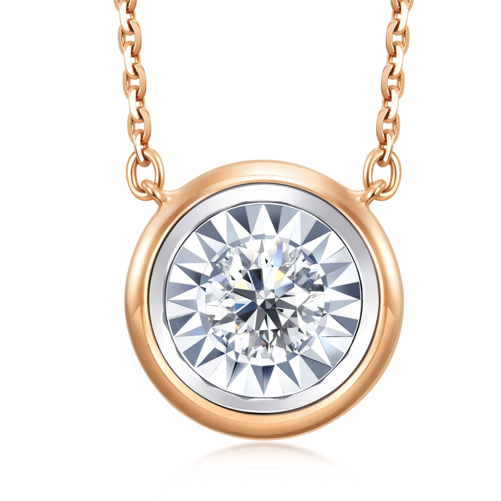 點睛品 Daily Luxe 炫幻星光 18K玫瑰金鑽石項鍊 歷史價格詳細信息