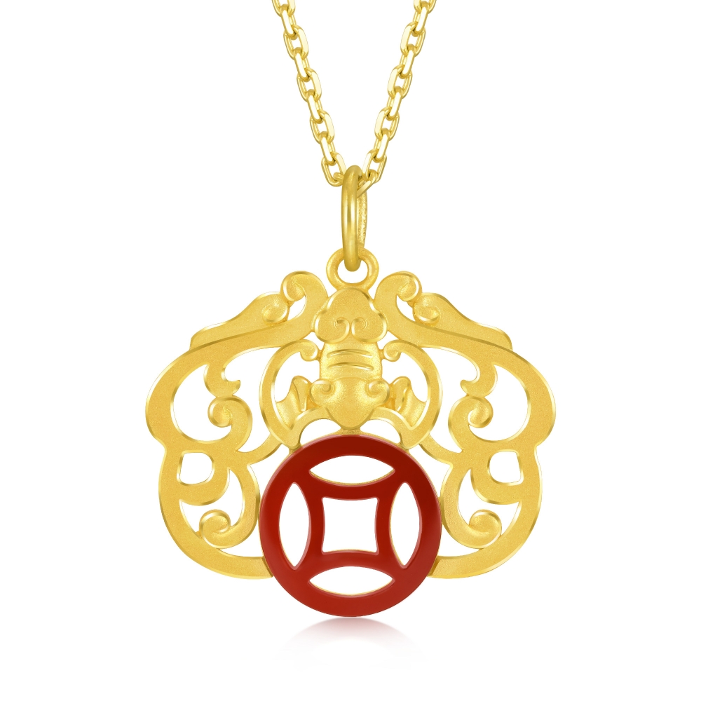 點睛品 吉祥福祿 黃金鑽石項鍊 歷史價格詳細信息