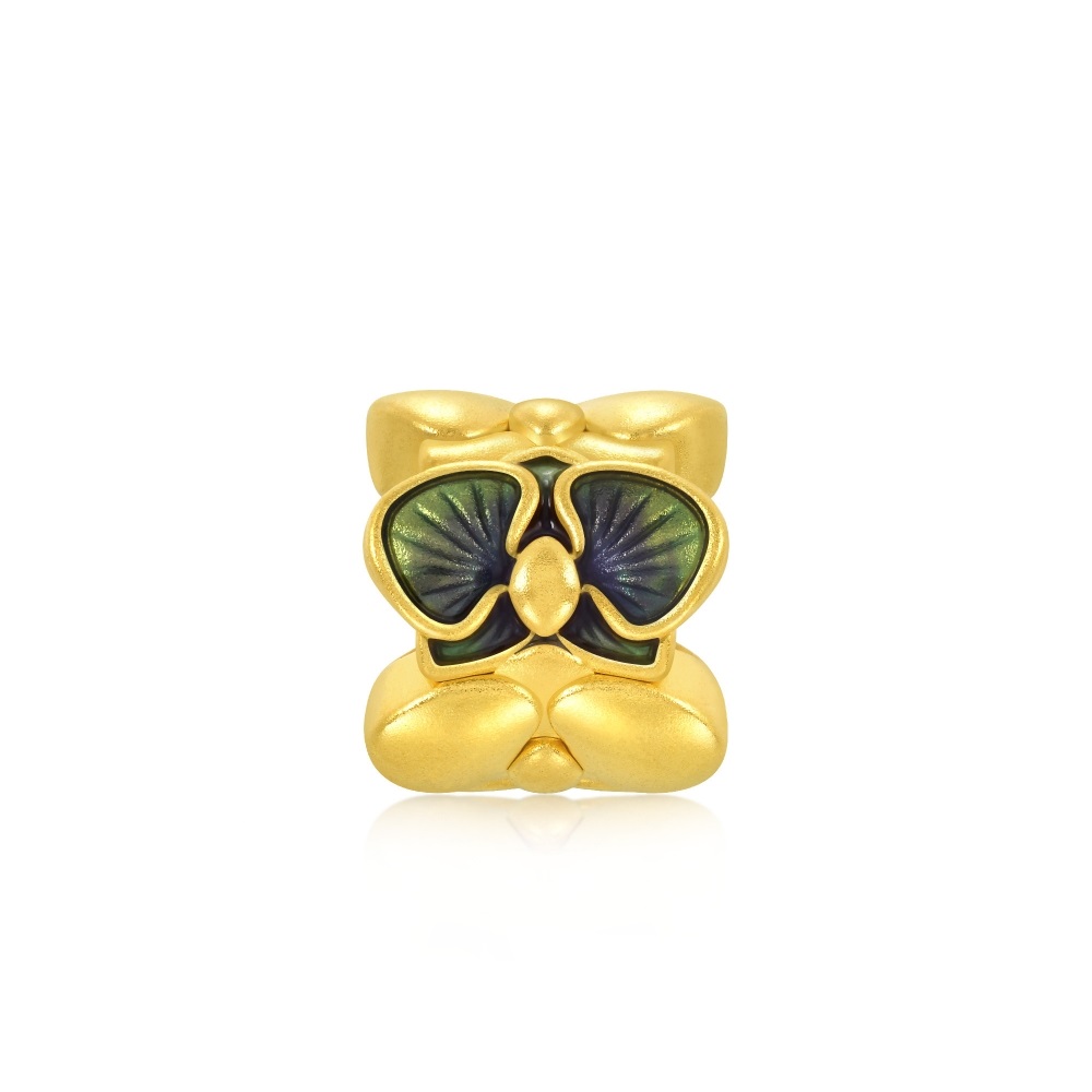 點睛品 蝴蝶蘭 黃金鑽石耳環 (一對) 歷史價格詳細信息