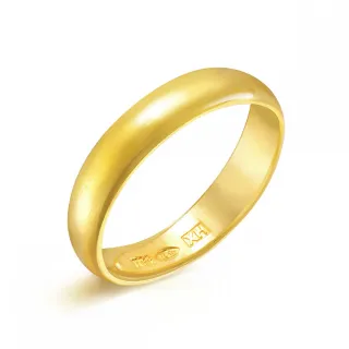 點睛品 極簡素雅 婚嫁黃金婚戒(男款)-計價黃金 歷史價格詳細信息