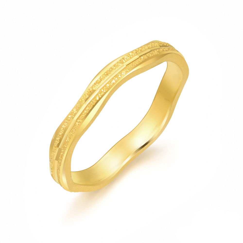 點睛品 波浪線條 黃金手鐲_計價黃金 歷史價格詳細信息