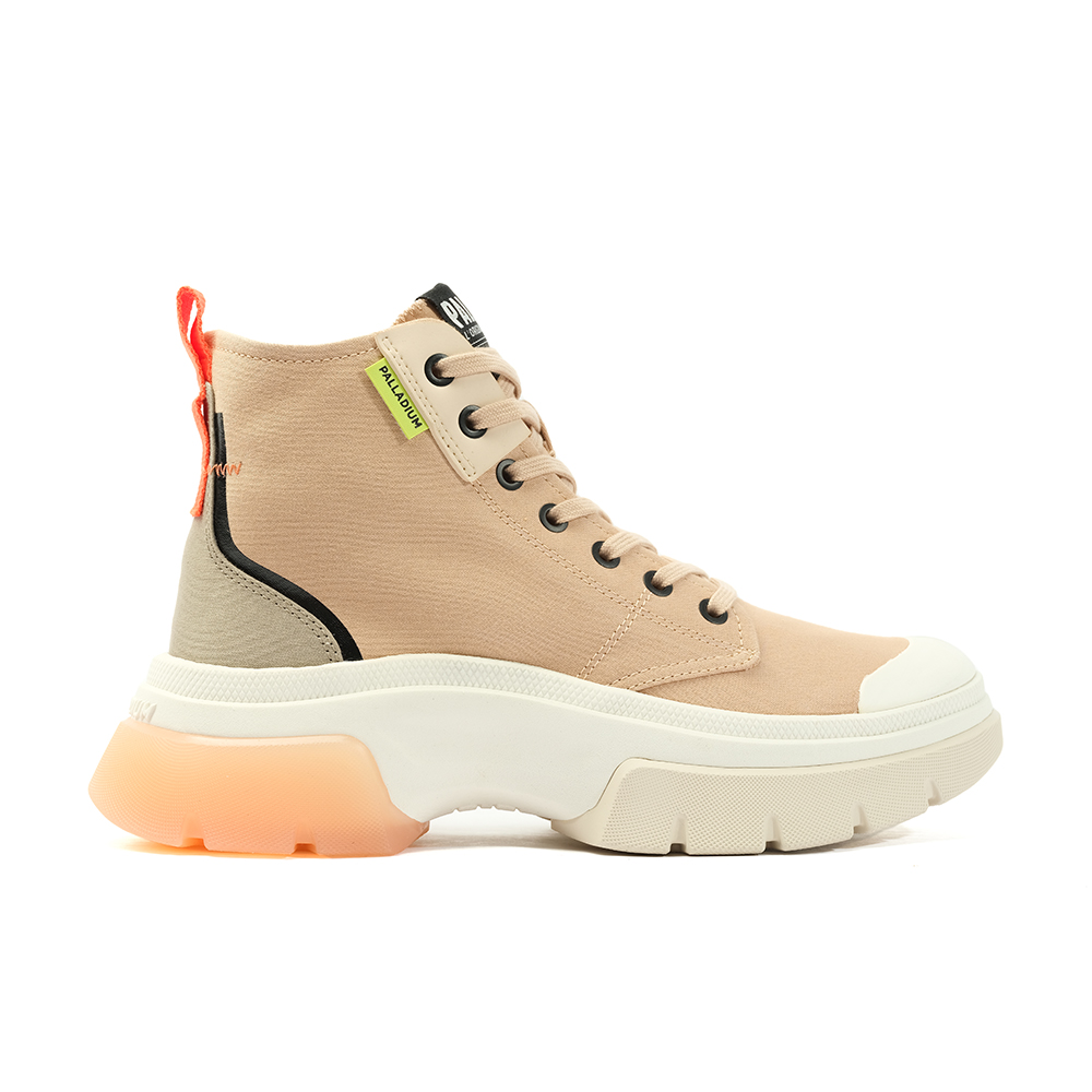Palladium PALLAWAVE LACE IT 白黃 波浪底 拼接 厚底 女款 J1527【97998-724】 歷史價格詳細信息