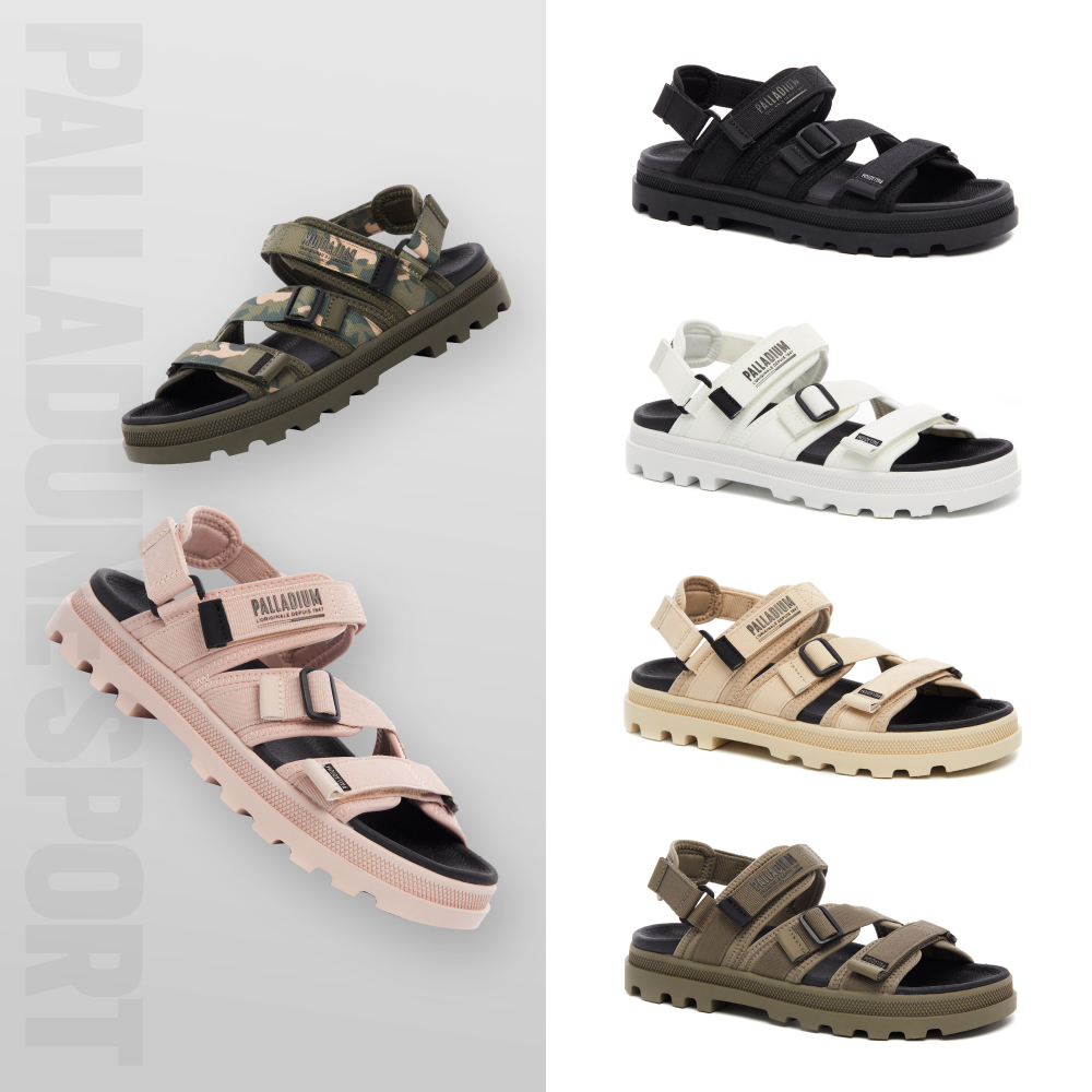 PALLADIUM PALLADUNE OUTDOORSY輕量魔鬼氈織帶涼鞋-中性-五色任選 歷史價格詳細信息