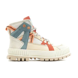 PALLADIUM PALLASHOCK OUTCITY厚底拼接皮革巧克力鞋-男-黑 歷史價格詳細信息