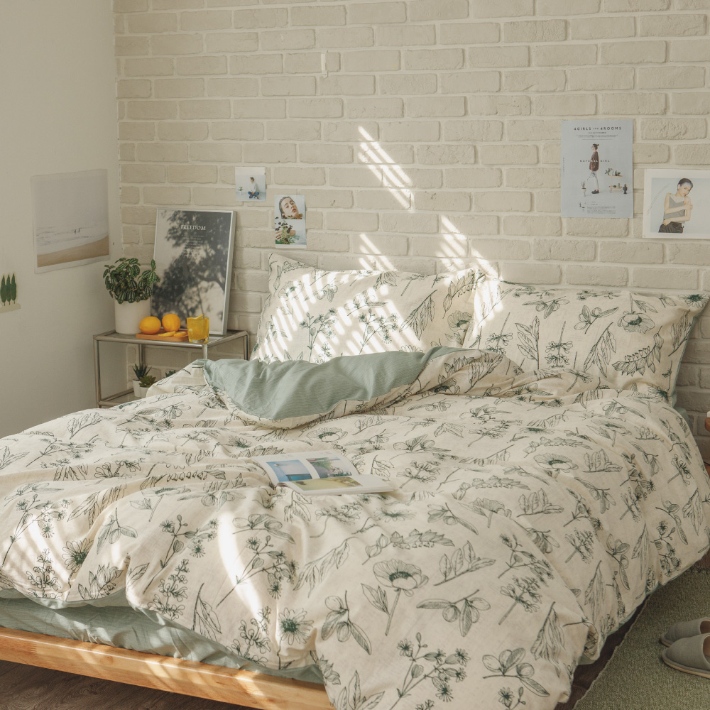 翔仔居家 100%精梳純棉 鋪棉兩用被套床包組【微光】多尺寸任選《鋪棉系列 超取僅限一組》ikea風格 床包 被套 歷史價格詳細信息