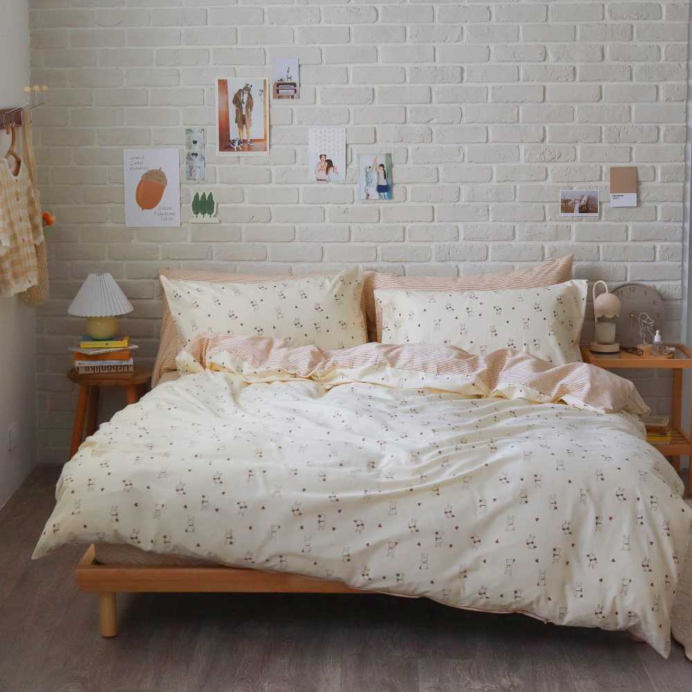 翔仔居家 100%精梳純棉 鋪棉兩用被套床包組【微光】多尺寸任選《鋪棉系列 超取僅限一組》ikea風格 床包 被套 歷史價格詳細信息