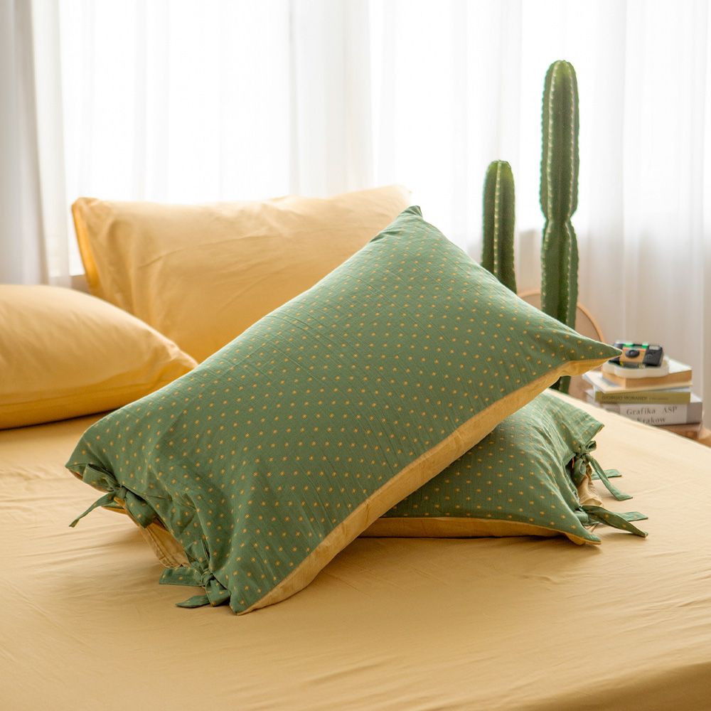 翔仔居家 長絨棉 雙層紗 枕套 (2入)【三色可選】美式 枕頭套 純棉 日系無印簡約 歷史價格詳細信息