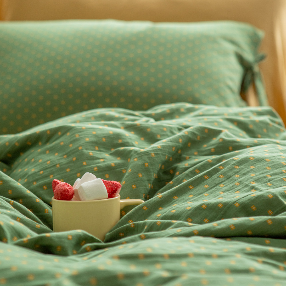 【翔仔居家】長絨棉色織雙層紗 薄被套床包組4件組-沐光(特大) 歷史價格詳細信息