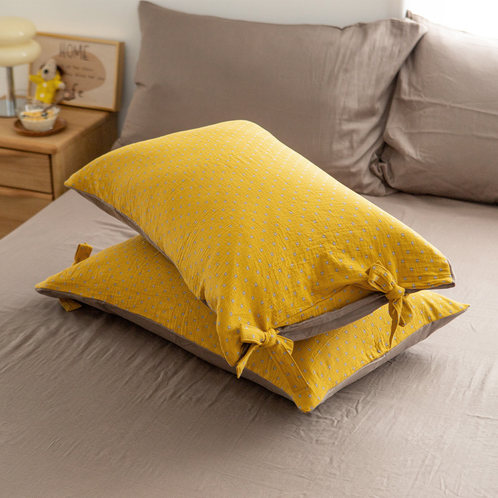 翔仔居家 色織雙層紗 枕套 (2入)【4色任選】上選長絨棉系列 可愛綁帶設計 歷史價格詳細信息