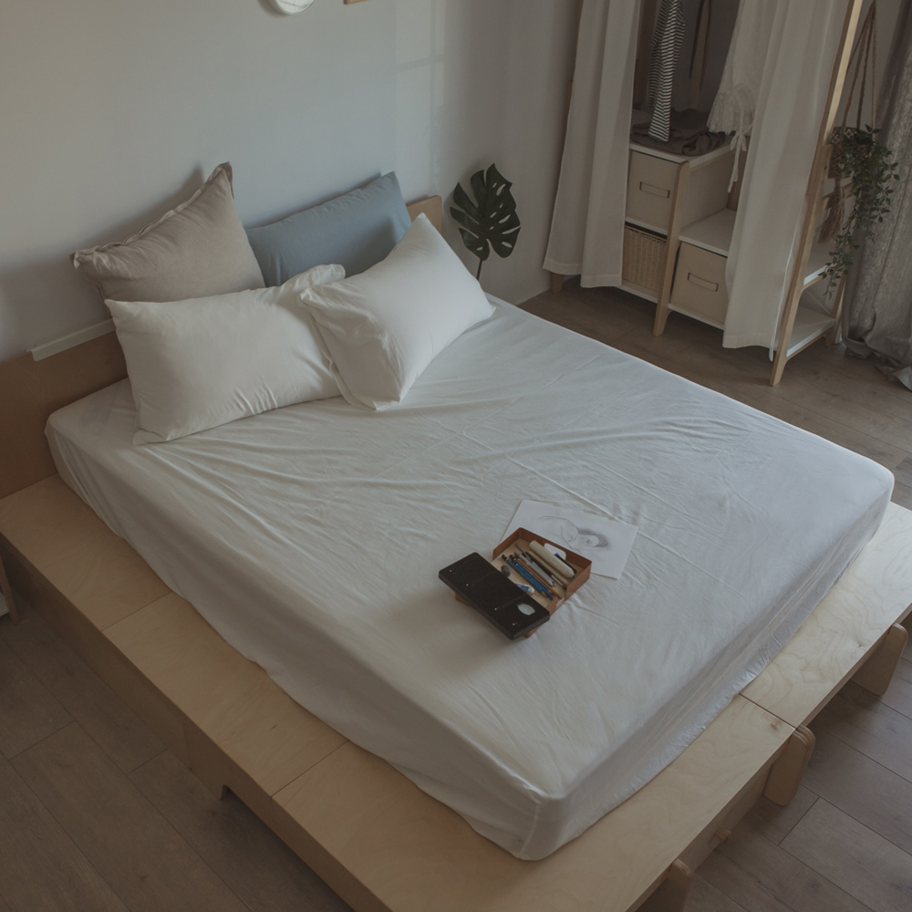 床包組-素色水洗棉 【丁香紫】 床包被套四件組，環保無毒性，舒爽透氣(雙人5尺 加大6尺) 歷史價格詳細信息