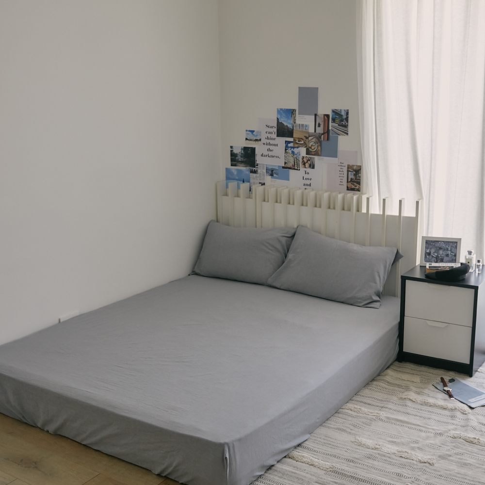 翔仔居家 素色下床裙【兩色 多尺寸可選】色織水洗棉 床裙 素色 長絨棉 床罩 歷史價格詳細信息