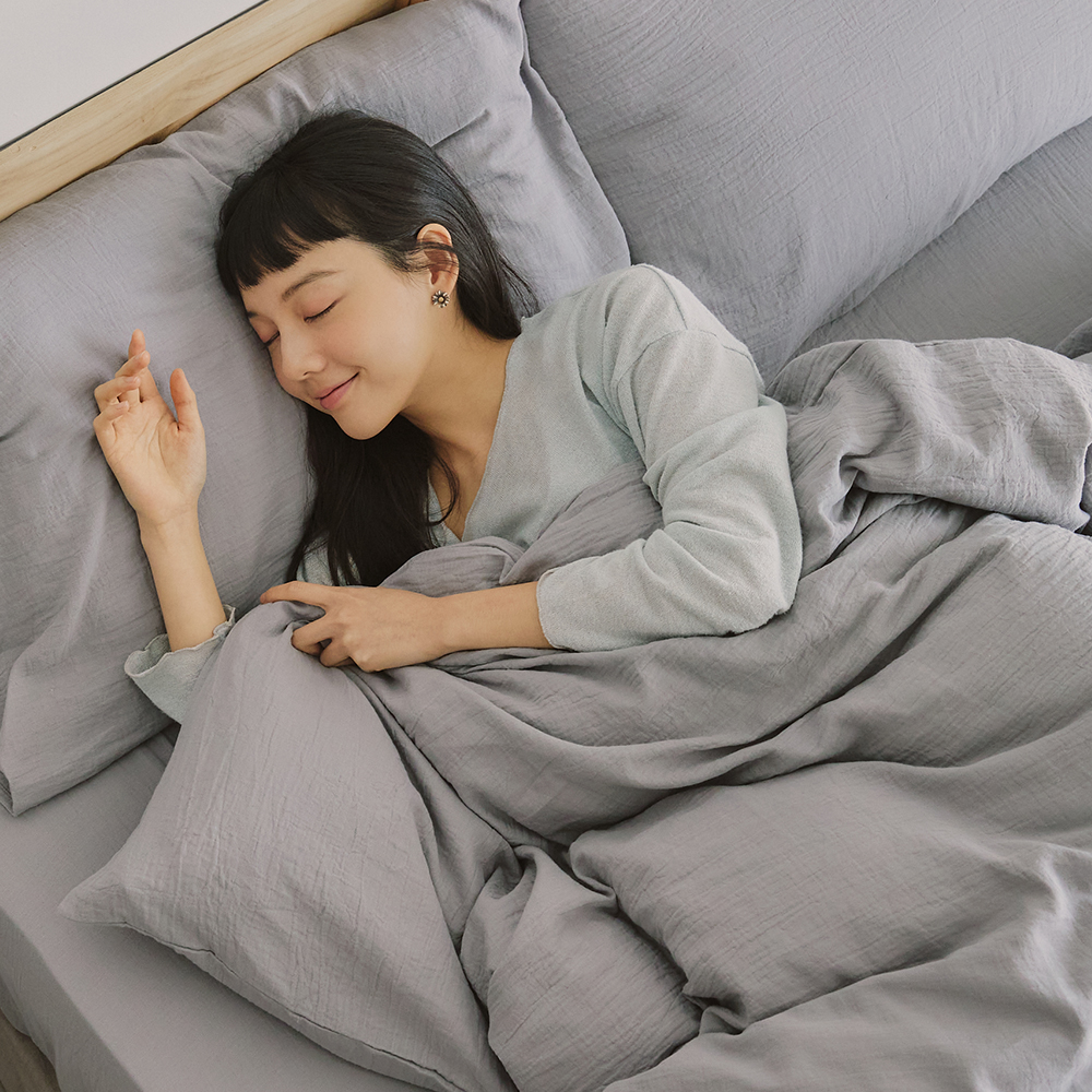 【翔仔居家】長絨棉色織雙層紗薄被套床包3件組-海豚灰(單人) 價格比較,價格查詢,歷史價格詳細信息
