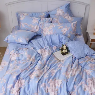 【戀家小舖】40支100%天絲枕套兩用被床包四件組-雙人(新蘭夢境) 歷史價格詳細信息