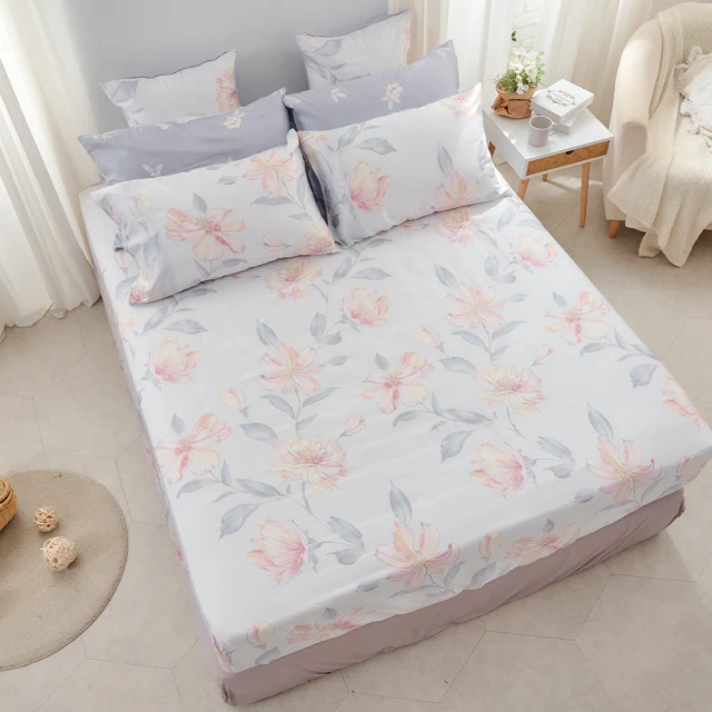 60支300針高織密精梳棉床包 6呎雙人加大 單一件床包 可搭配枕套 被套  60023 歷史價格詳細信息