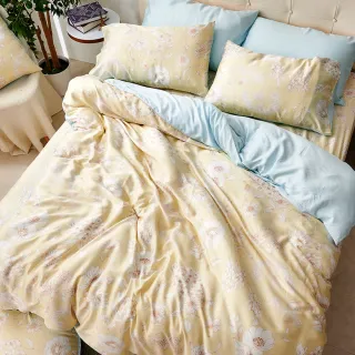 【戀家小舖】40支100%天絲枕套兩用被床包四件組-雙人(新蘭夢境) 歷史價格詳細信息