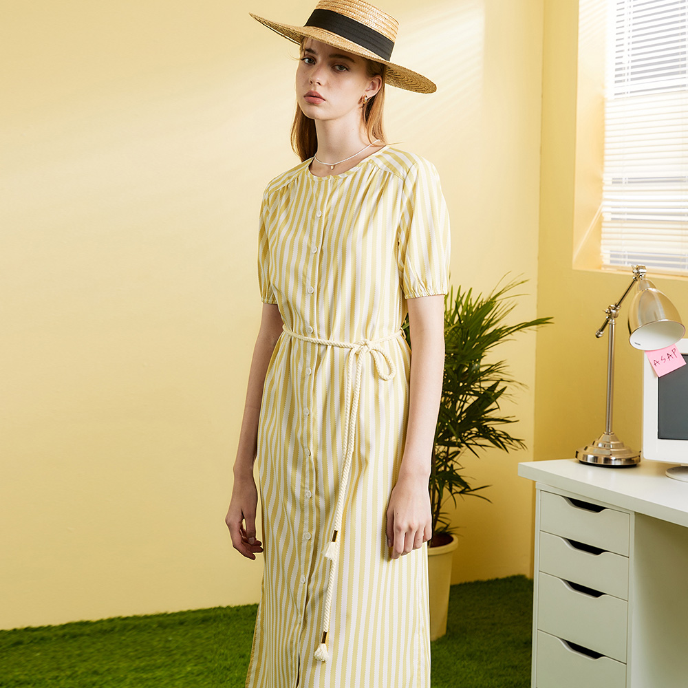 夏日 條紋一字領 露肩娃娃衫 波浪邊  娃娃襯衫【HW0011】 - 崔可小姐 歷史價格詳細信息