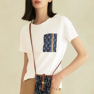 【OUWEY 歐薇】品牌老花造型可拆式帽棉質短版牛仔外套(藍色；S-L；3223168423) 歷史價格詳細信息