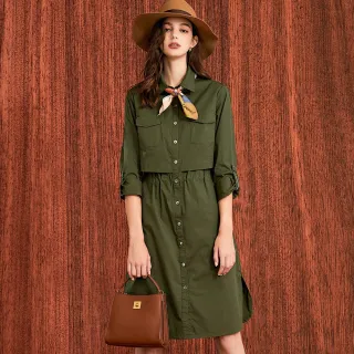 【OUWEY 歐薇】復古純棉牛仔長吊帶洋裝(藍色；S-L；3233398722) 歷史價格詳細信息