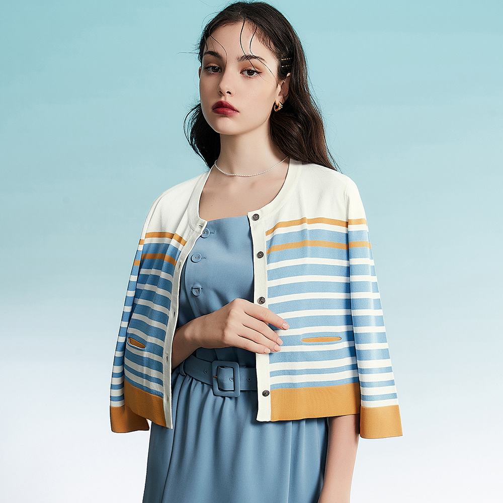 撞色條紋短版鏤空針織背心復古男上衣v領寬鬆無袖休閒-毛毛男裝 歷史價格詳細信息