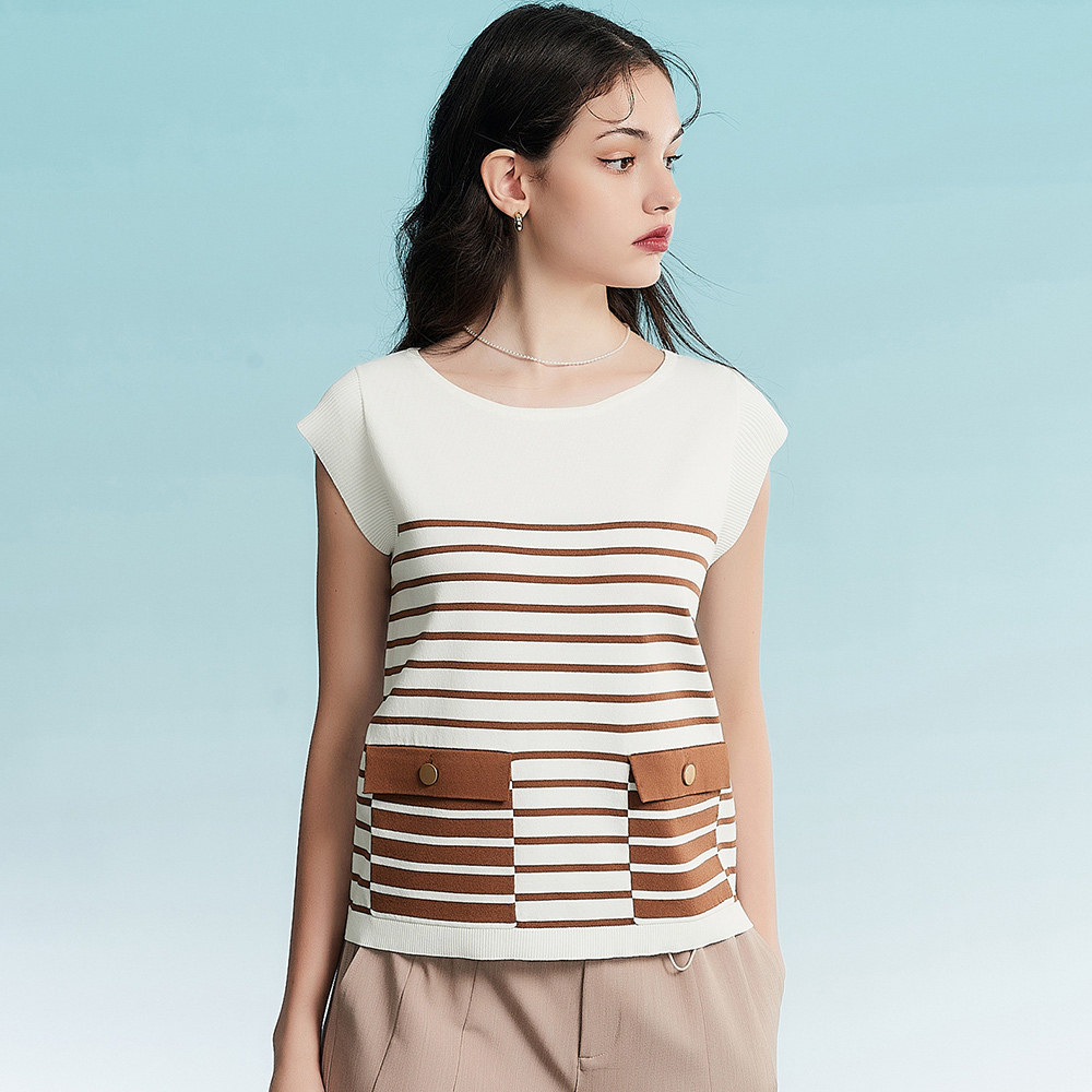 【OUWEY 歐薇】高貴淑女條紋假兩件斜紋襯衫洋裝(粉色；S-L；3223397009) 歷史價格詳細信息