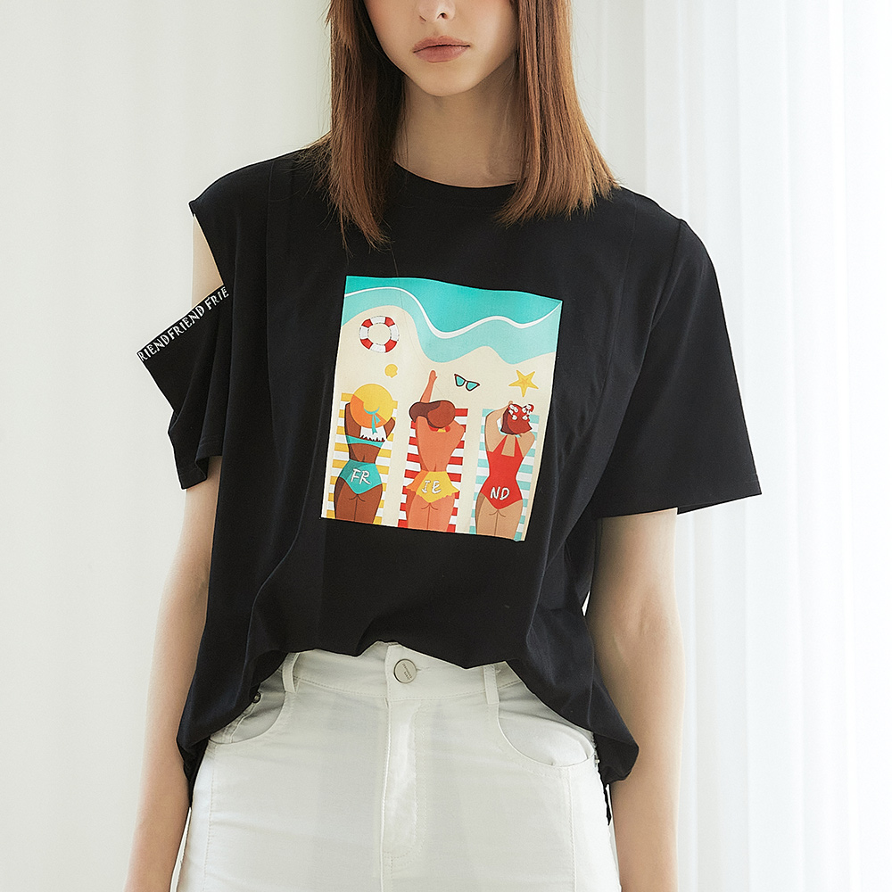 【OUWEY 歐薇】夏日感格紋印花拼接綁帶上衣3212071403(淺藍) 歷史價格詳細信息