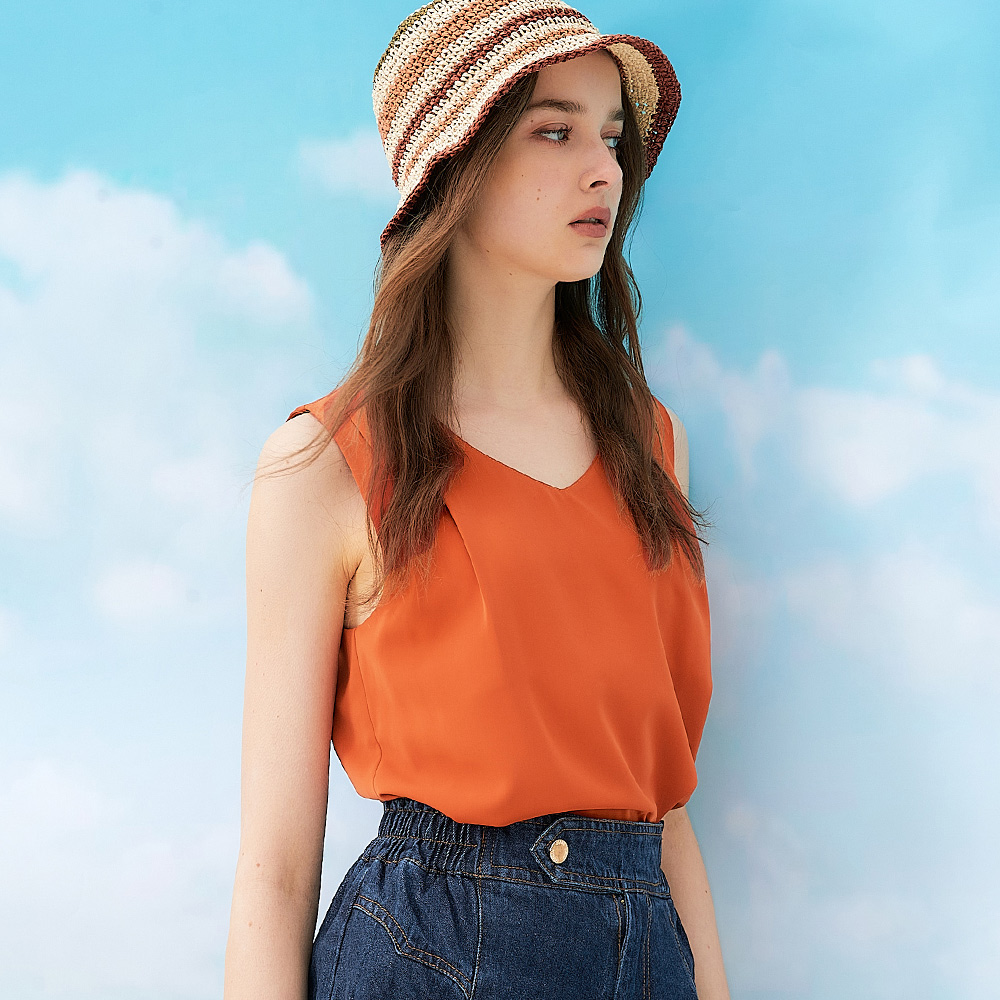 素面簡約V領微性感上衣(TSC02)灰-Gennies奇妮 歷史價格詳細信息