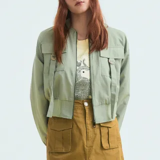 【OUWEY 歐薇】潮流別針珍珠短版純棉牛仔外套(藍色；S-L；3223078413) 歷史價格詳細信息