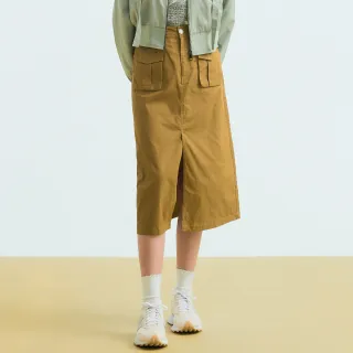【OUWEY 歐薇】工裝感線條附小包腰帶紋理半身裙(卡其色；S-L；3223162207) 歷史價格詳細信息