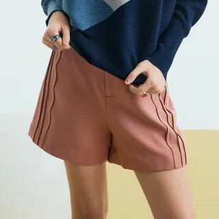 【OUWEY 歐薇】造型縫飾褲管不對稱棉質修身羅馬褲(黑色；S-L；3223066427) 歷史價格詳細信息