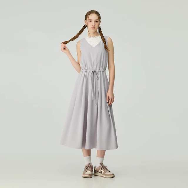 【OUWEY 歐薇】優雅顯瘦長洋裝(灰色；S-L；3243327518) 歷史價格詳細信息