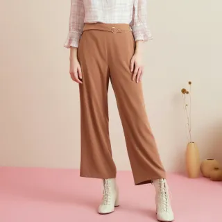 【OUWEY 歐薇】交叉彈性腰頭造型口袋寬褲3212076745(黑) 歷史價格詳細信息