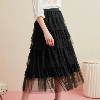 黑色網紗裙蛋糕裙半身裙女夏季2024新款裙子白色紗裙長裙半裙秋冬 歷史價格詳細信息