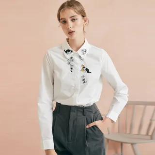 【OUWEY 歐薇】花朵燙印剪花圖案棉質上衣3222061204(桔) 歷史價格詳細信息